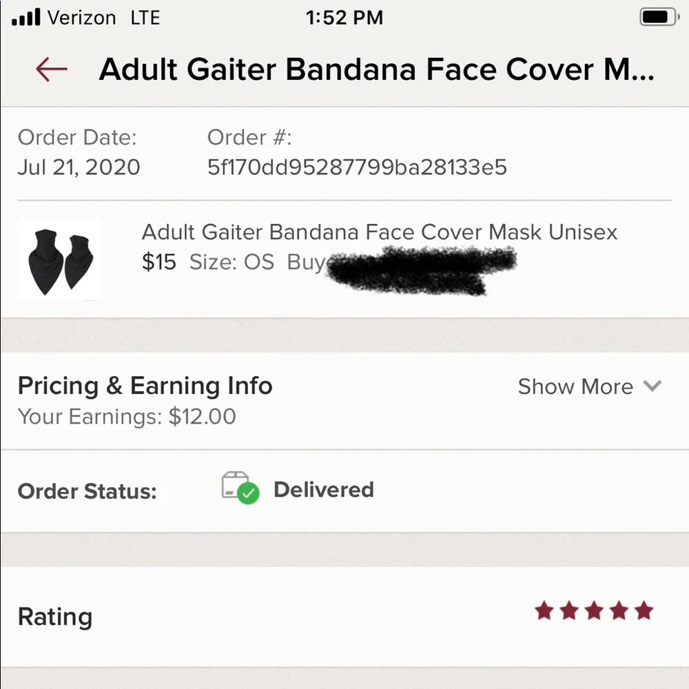 2/$18 Adult Gaiter Bandana Face Cover Mask Unisex